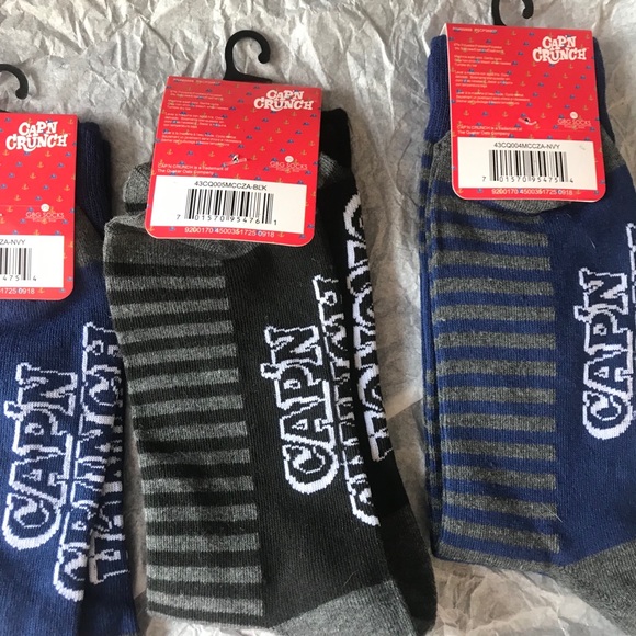 3 Pairs Capt’n Crunch Novelty Socks NWT A - Picture 6 of 7